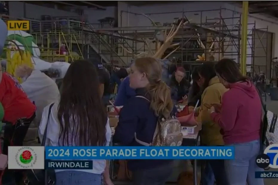 Rose Parade Floats Come to Life in Irwindale
