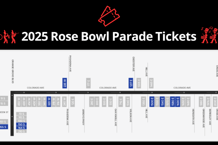 2025 Rose Bowl Parade Tickets