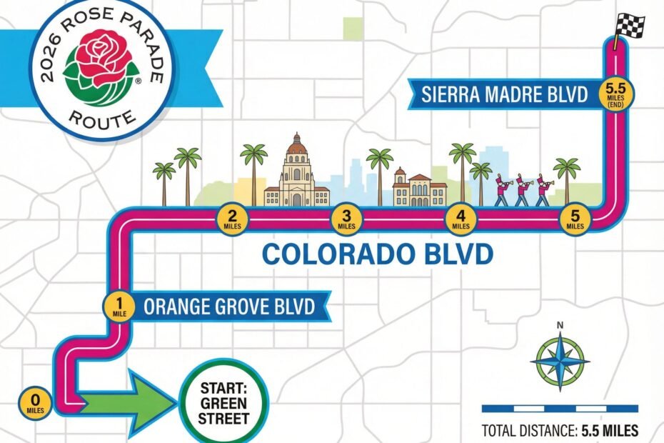 2026 Rose Parade Route